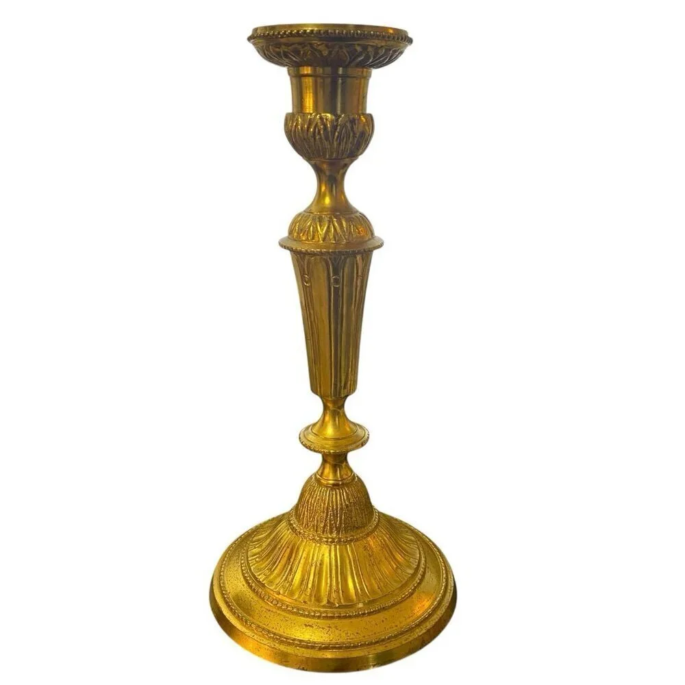 Brass Decorative Candlestick Holder 9 Inch India
